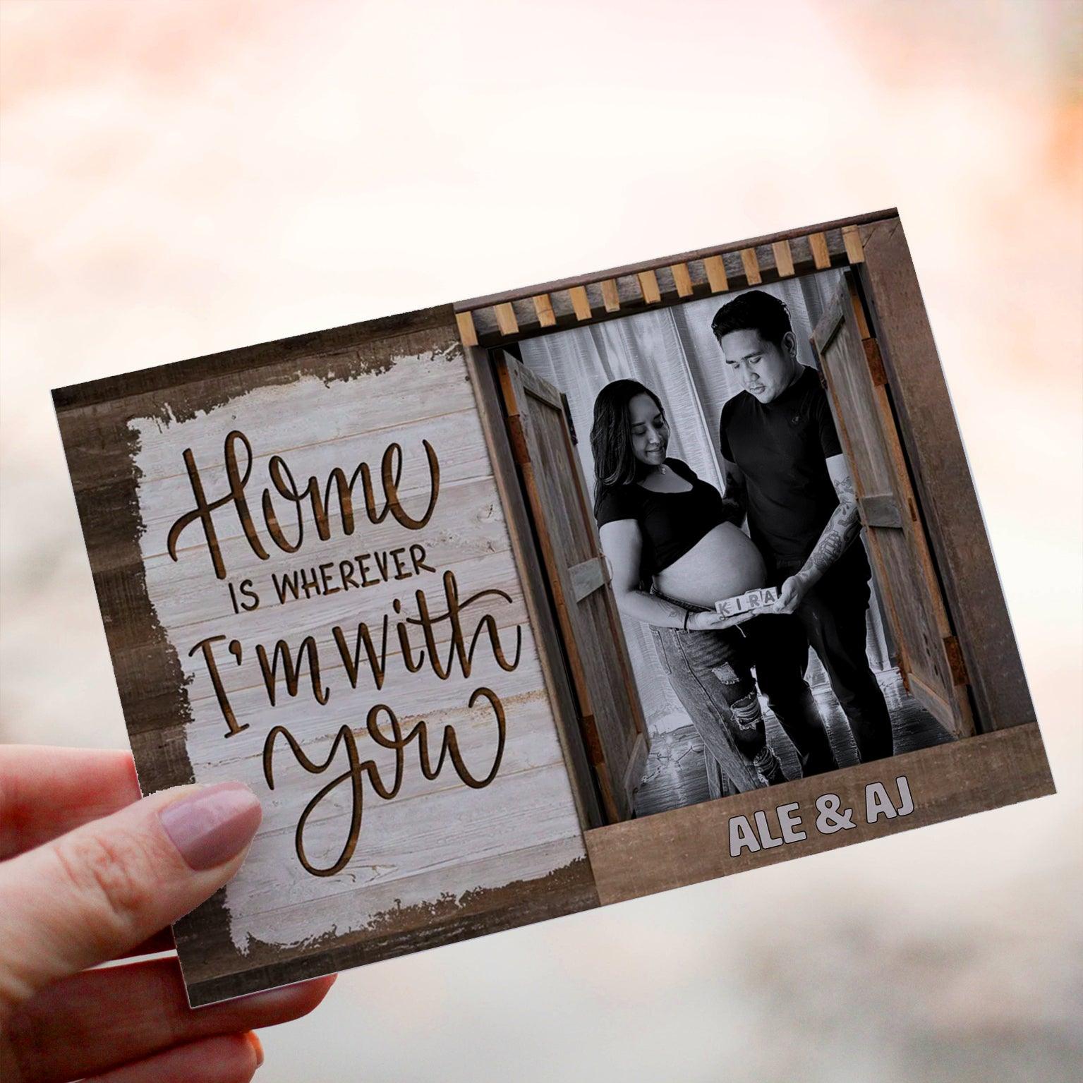 Personalized Crochet Doll with Photo Card "Home Is Wherever I'm With You 2"