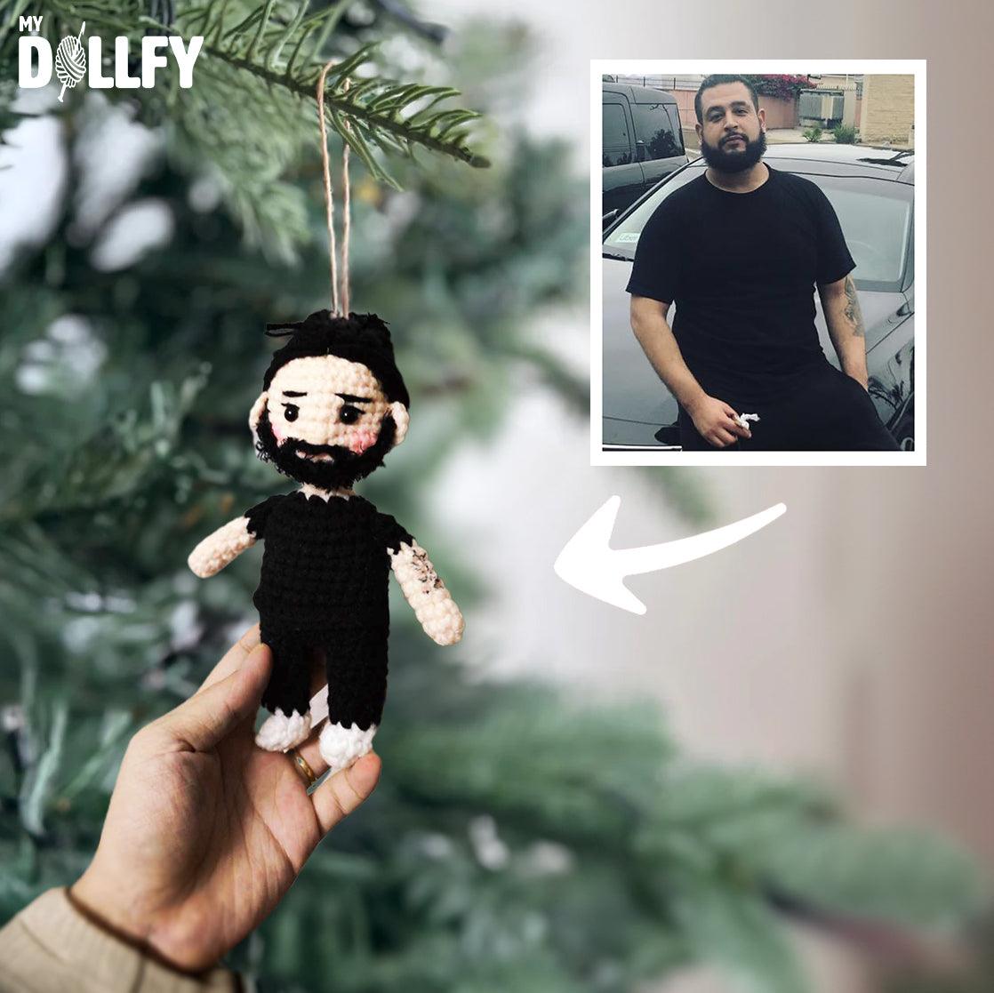 Personalized Ornament Crochet Doll, Handmade Gift For This Christmas