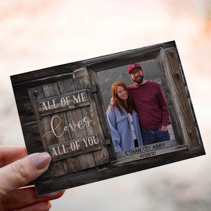 Personalized Crochet Doll with Photo Card "All Of Me Loves All Of You"