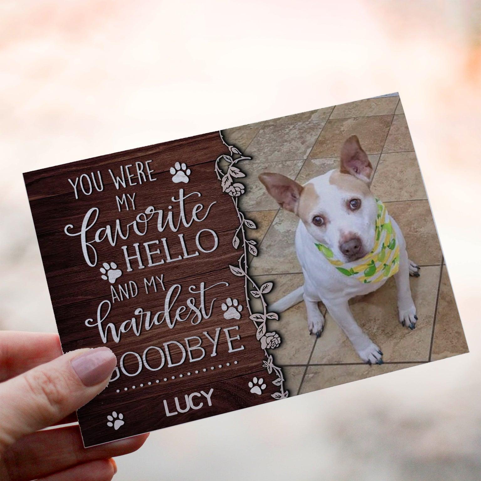Personalized Crochet Doll with Photo Card "You Were My Favorite Hello"