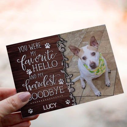 Personalized Crochet Doll with Photo Card "You Were My Favorite Hello"