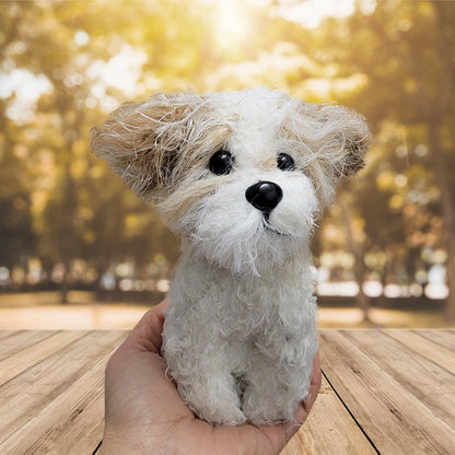 Personalized Crochet Doll with Photo Card "Best Dog Dad Ever Pet Portrait"