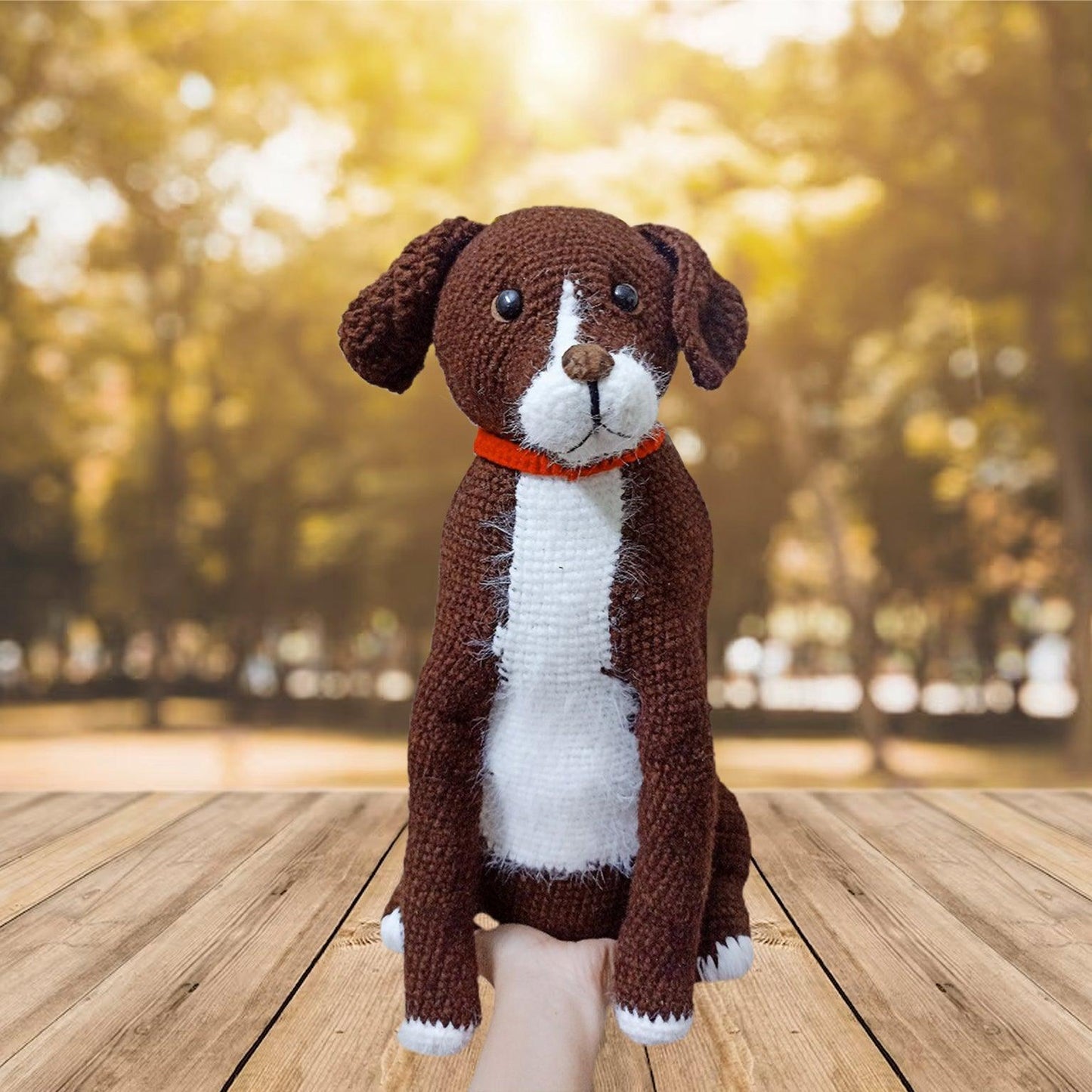 Personalized Crochet Doll with Photo Card "God Knew My Heart Needed You Pet Portrait"