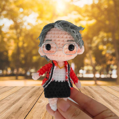 Personalized Crochet Doll with Photo Card "Best Mom Gift Ideas"