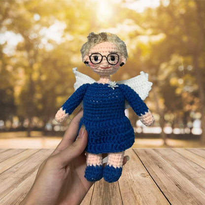 Personalized Crochet Doll with Photo Card "Nunca Te He Dejado"