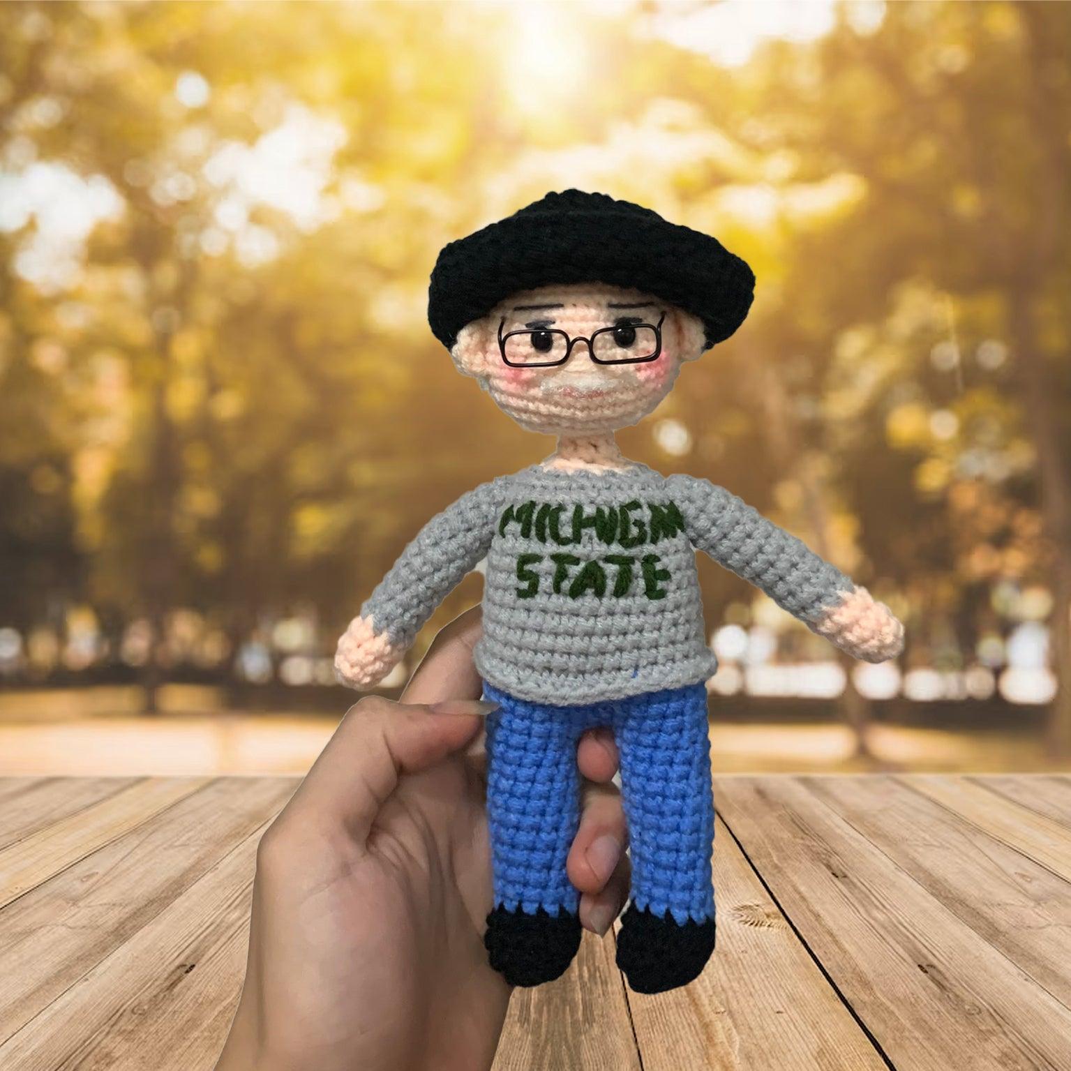 Personalized Crochet Doll with Photo Card "Your Life Gave Me Memories To Beautiful To Forget"