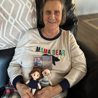 Personalized Crochet Doll with Photo Card "Loved You Then Love You Still"