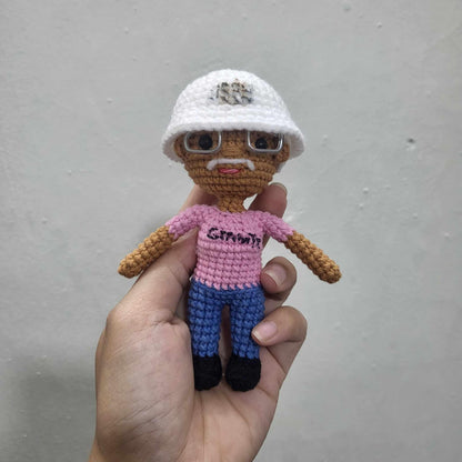Personalized Crochet Doll with Photo Card "Because Someone We Love Is In Heaven 2"