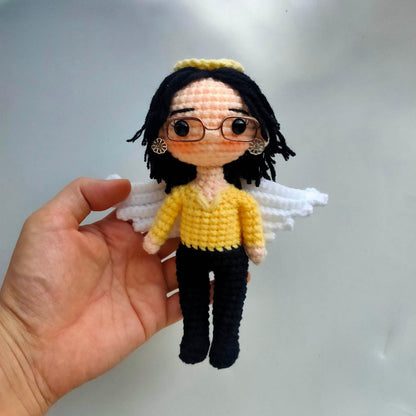 Personalized Crochet Doll with Photo Card "I Never Left You 2"